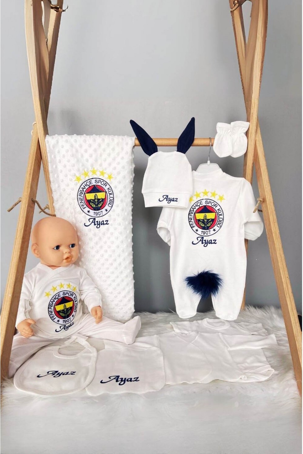 Fenerbahçe Temalı 10'lu Yenidoğan Hastane Çıkışı Seti