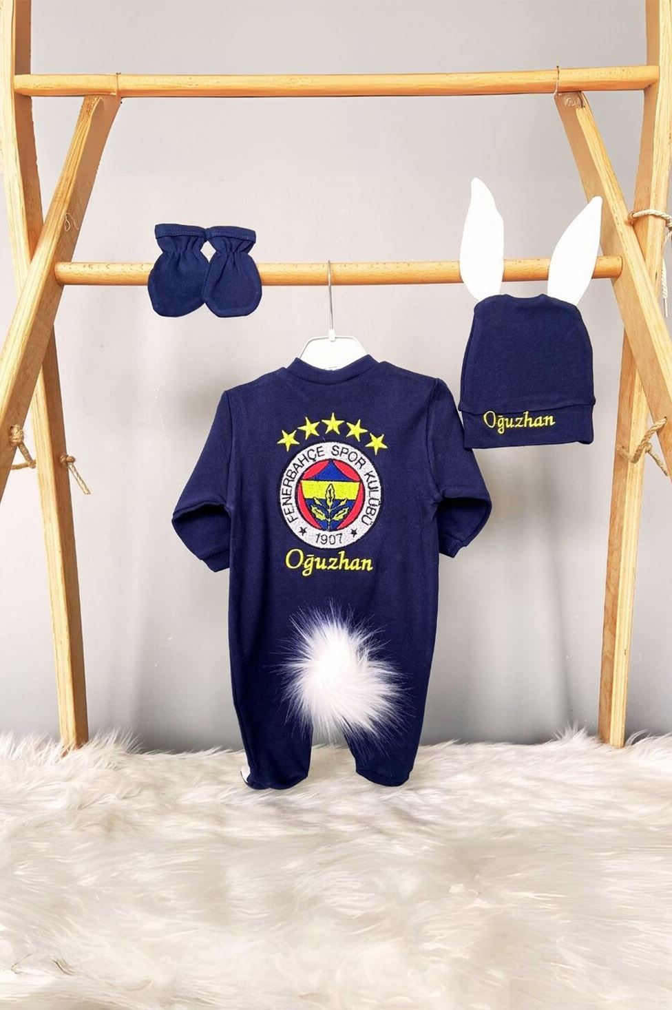 Fenerbahçe Taraftar 3'lü Hastane Çıkışı Seti - Lacivert