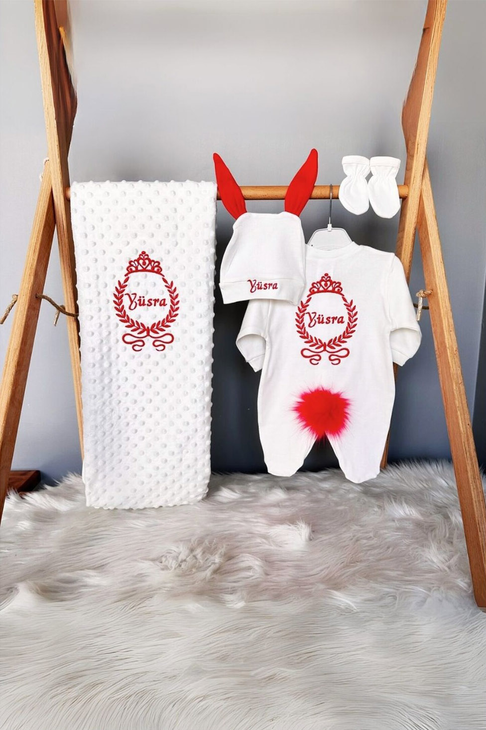 Prenses Taç Modelli 4'lü Hastane Çıkışı Seti